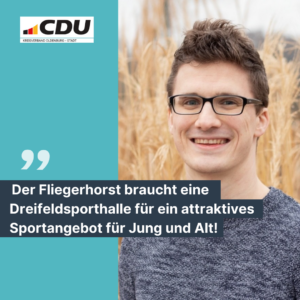 CDU-Fraktion fordert Dreifeldhalle für die neue Grundschule am Fliegerhorst