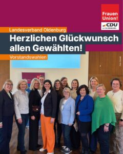 Frauen Union Landesverband Oldenburg bestätigt Vorstand – Fokus auf Gesundheitspolitik